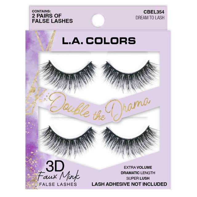 L.A. COLORS Double the Drama False Eyelashes