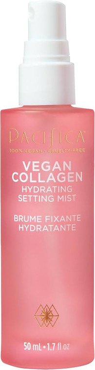 Pacifica Beauty Vegan Collagen Hydrating Setting Mist, Makeup Setting Spray, 1.7 oz