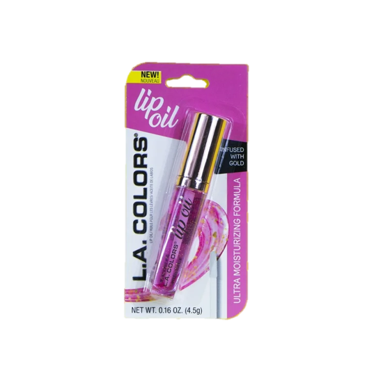 L.A. COLORS Nourishing Lip Oil, Berry Burst, Carded