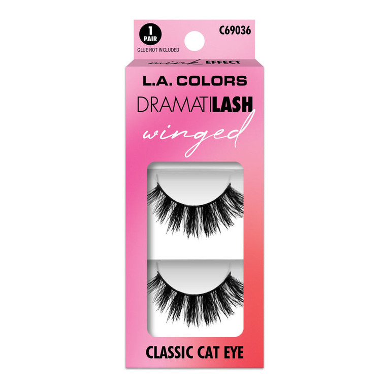 L.A. COLORS Dramatilash Winged Eyelashes, Classic Cat Eye