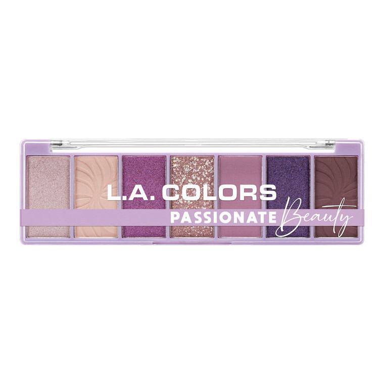 L.A. COLORS Alluring Beauty 7 Color Eyeshadow Palette, Passion
