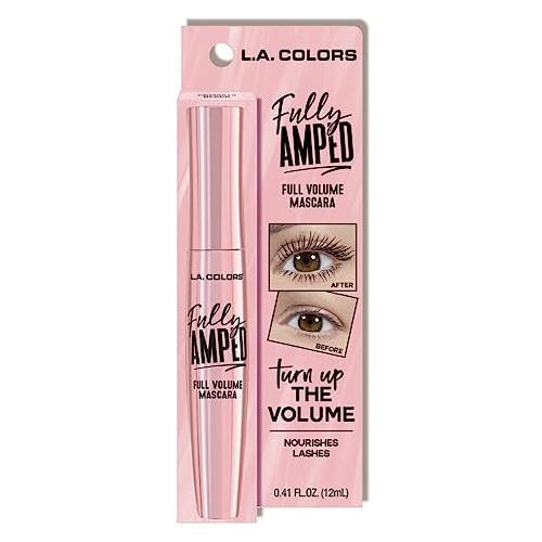 L.A. COLORS Fully Amped Volume Mascara Black, Carded