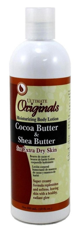 Ultimate Originals Body Lotion Cocoa Butter +Shea Butter 12Oz