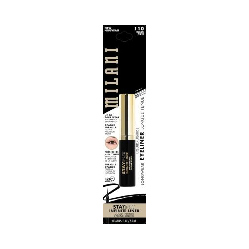 Milani Stay Put Infinite Eyeliner for Sharp, Precise Lines, Black