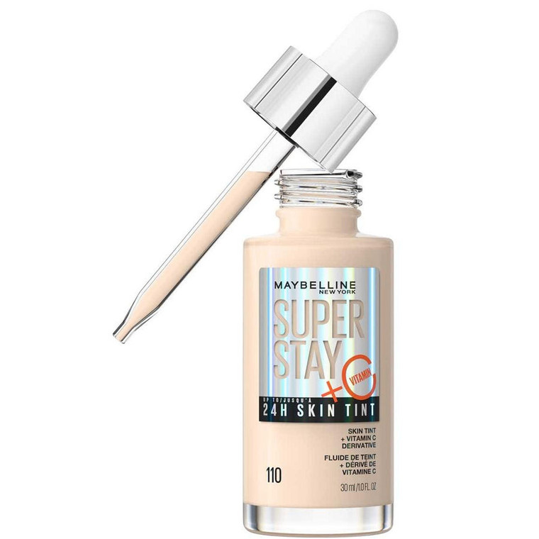 MAYBELLINE New York Super Stay Long-Lasting Skin Tint with Vitamin C, 110, 1 oz