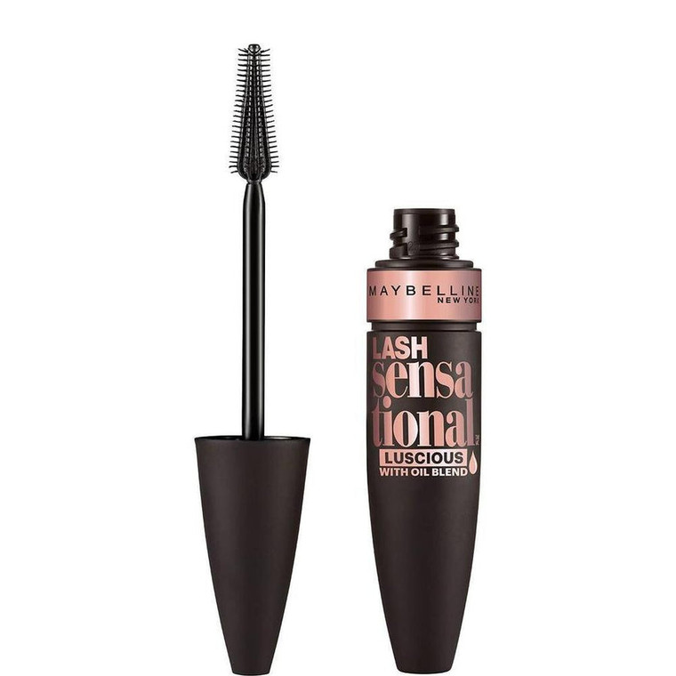MAYBELLINE New York Lash Sensational Luscious Washable Mascara, 701 Blackest Black, 0.32 oz