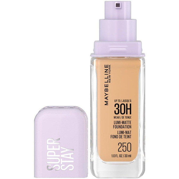 MAYBELLINE New York Super Stay Lumi-Matte Foundation Makeup, 250, 1 oz