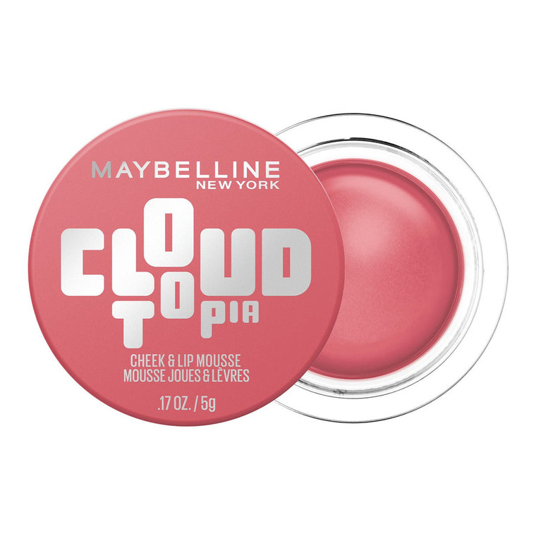 MAYBELLINE New York Cloudtopia Cheek & Lip Mousse Blush, Enchanted Mauve, 0.17 oz
