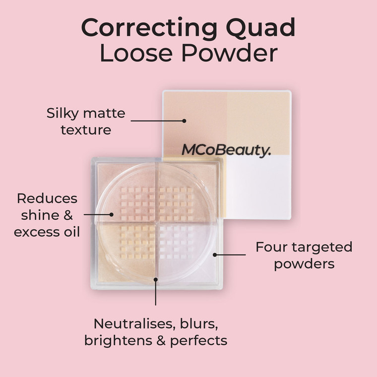 MCoBeauty Correcting Quad Loose Powder, Shade 2