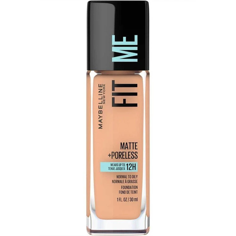 MAYBELLINE New York Fit Me Matte + Poreless Foundation Makeup, 242 Light Honey, 1 oz