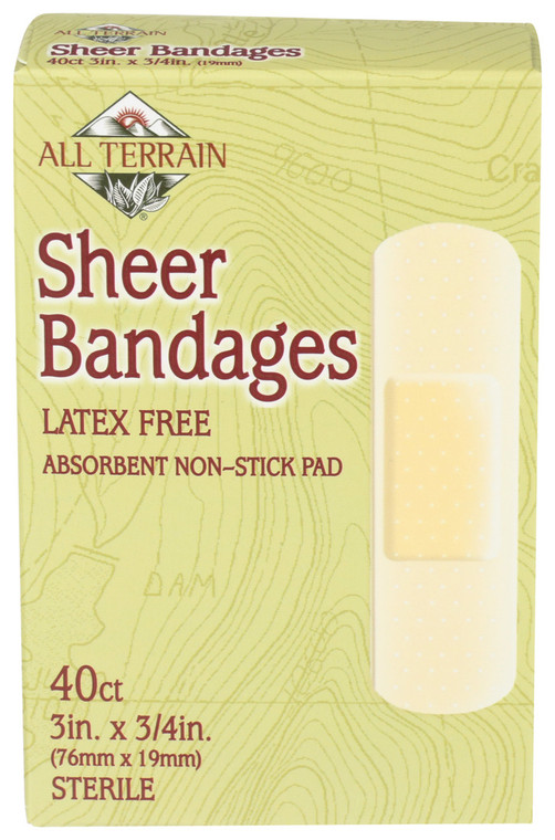 All Terrain, Sheer Bandages 3 Inches X 3/4 Inch, 1 Each, 40 Ct