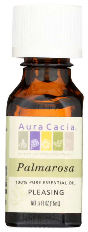 Aura Cacia, Pure Essential Oil Palmarosa, 1 Each, 0.5 Oz