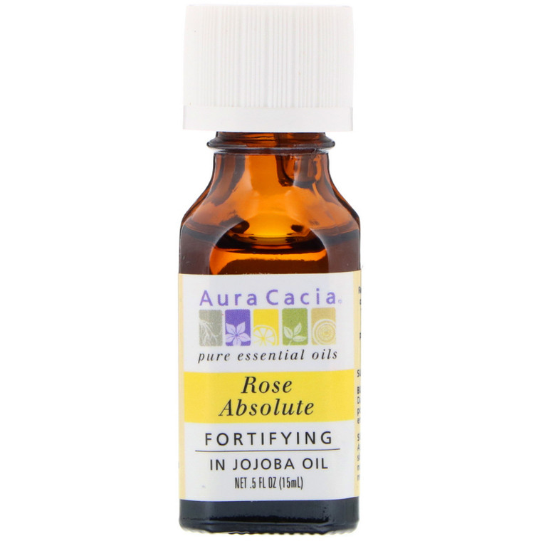 Aura Cacia, Rose Absolute In Jojoba Oil, 1 Each, 0.5 Oz