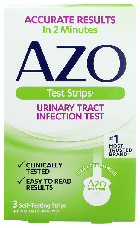 Azo, Urinary Tract Infection Test Strips, 1 Each, 3 Ct