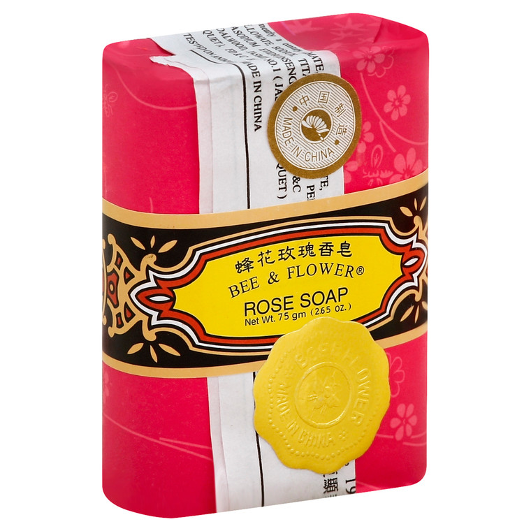 Bee & Flower Soaps, And Soap Rose, Case Of 12, 2.65 Oz