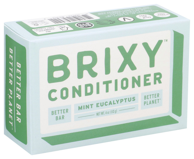 Brixy, Conditioner Bar Mint Eucalyptus, 1 Each, 4 Oz