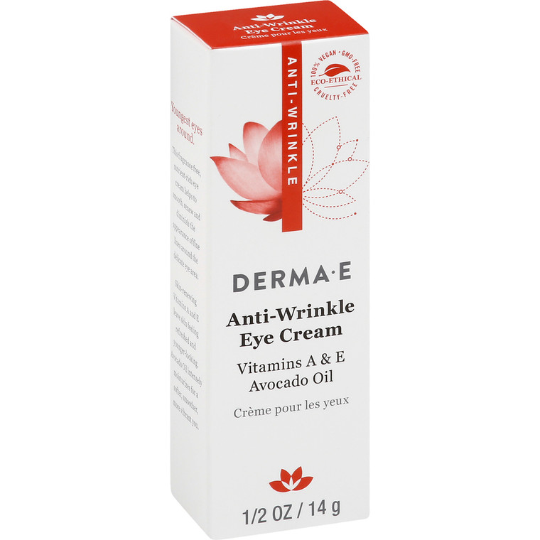 Derma E, Anti-wrinkle Eye Cream Vitamin A, 1 Each, 0.5 Oz