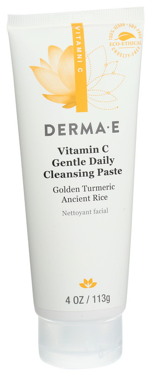 Derma E, Vitamin C Gentle Daily Cleansing Paste, 1 Each, 4 Oz