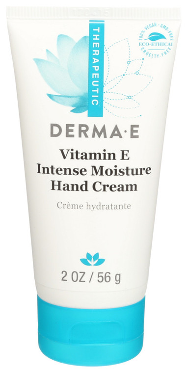 Derma E, Hand Cream Vitamin E Intense Moisture Hand Cream, 1 Each, 2 Oz