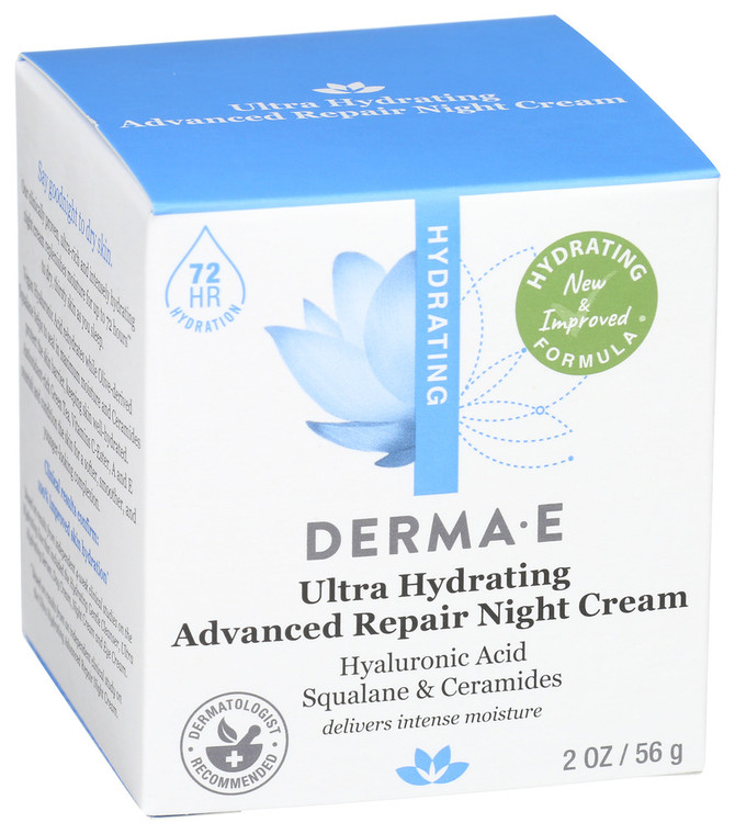 Derma E, Ultra Hydrating Advanced Repair Night Cream, 1 Each, 2 Oz