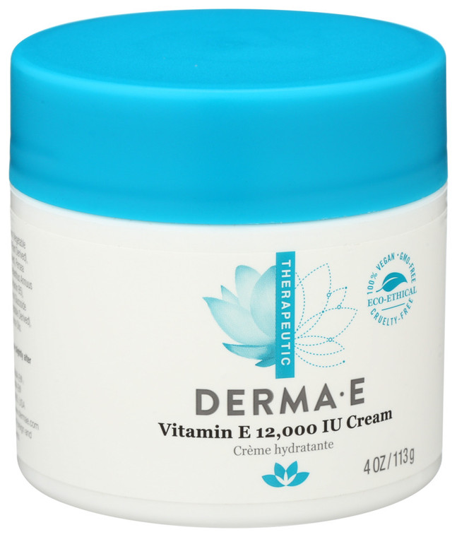 Derma E, Vitamin E 12,000 Iu Moisturizing Cream, 1 Each, 4 Oz