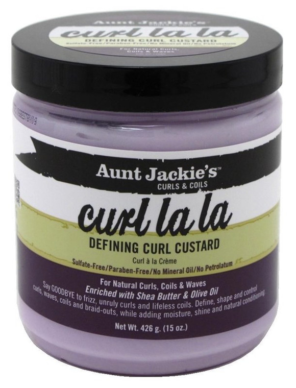 Aunt Jackies Curl La La Defining Curl Custard 15Oz Jar