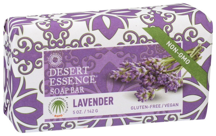 Desert Essence, Bar Soap Lavender, 1 Each, 5 Oz