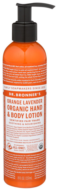 Dr. Bronner's, Hand & Body Lotion, 1 Each, 8 Fl Oz