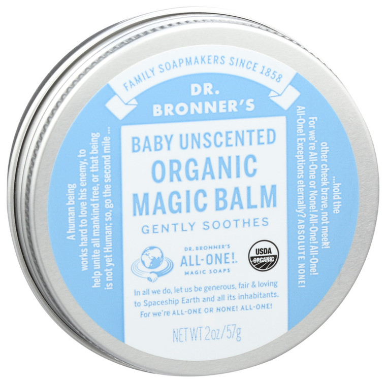 Dr. Bronner's, Baby Unscented Magic Balm Organic, Case Of 6, 2 Oz