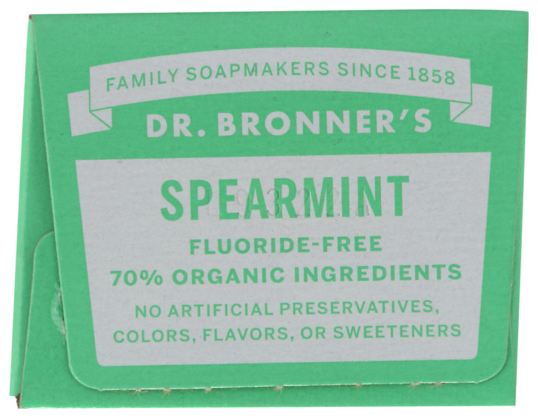 Dr. Bronner's, All One Toothpaste Spearmint Organic, 1 Each, 5 Oz