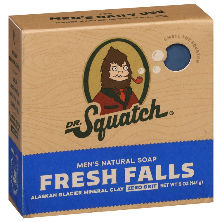 Dr. Squatch, Men's Natural Fresh Falls Soap, Case Of 1, 5 Oz