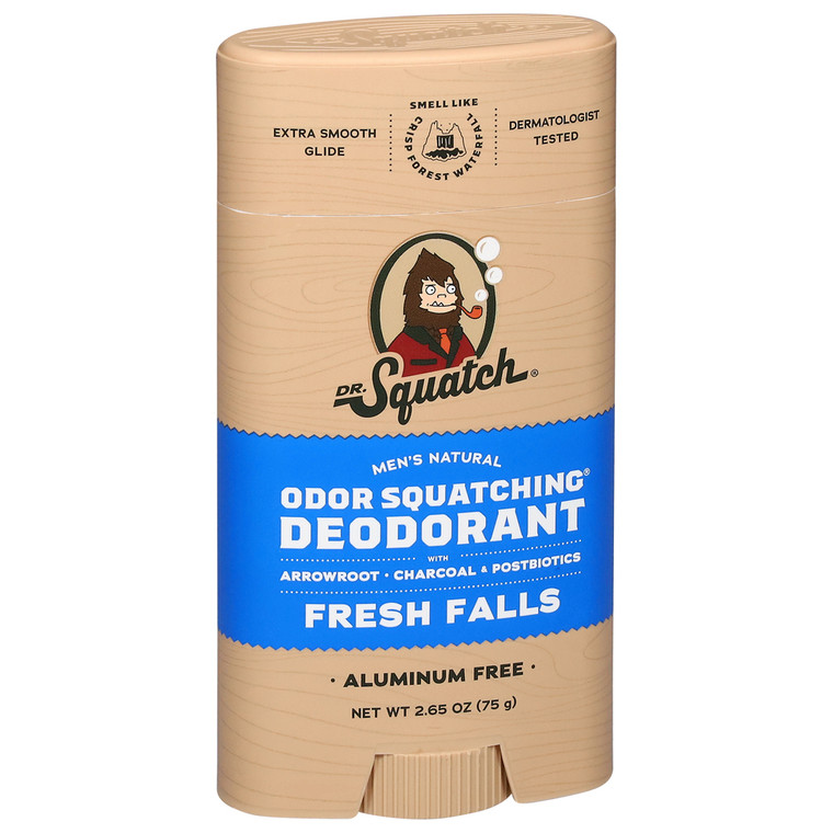 Dr. Squatch, Fresh Falls Odor Squatching Deodorant, Case Of 1, 2.65 Oz