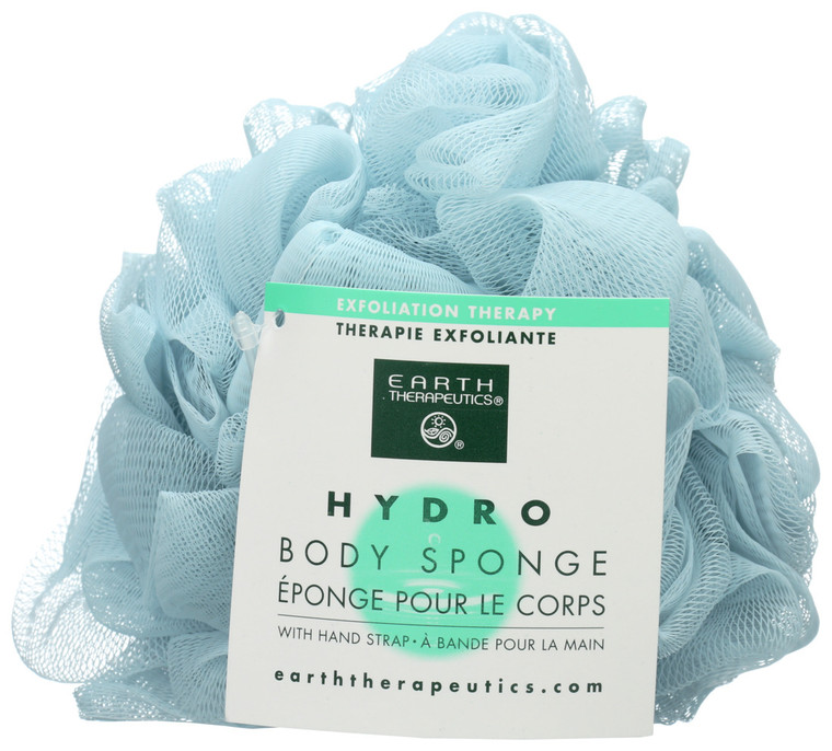 Earth Therapeutics, Hydro Body Sponge With Hand Strap, 1 Ct