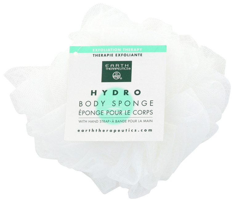 Earth Therapeutics, Hydro Body Sponge White, 1 Each, 1 Ct