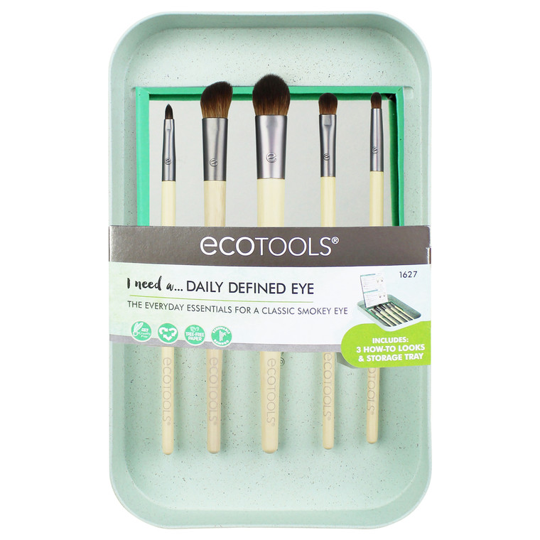 Eco Tools, S Daily Defined Eye Makeup Brush Kit, Case Of 2, 1 Ct