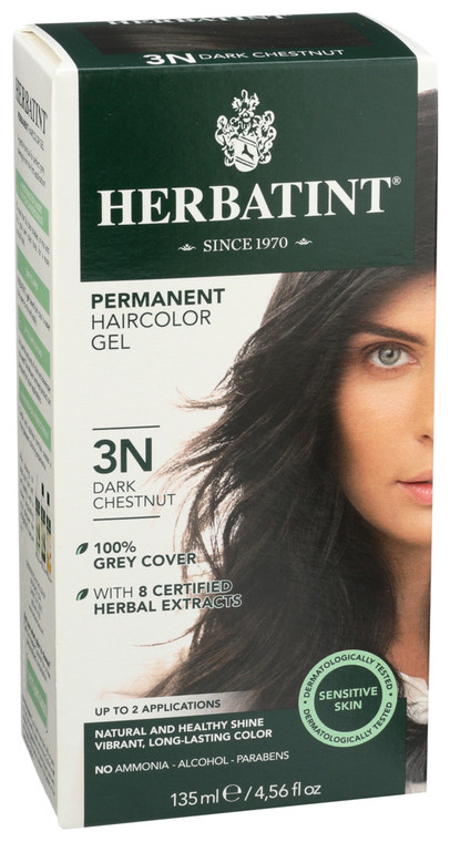 Herbatint, Permanent Haircolour Gel 3n Dark Chestnut, 1 Each, 4 Oz