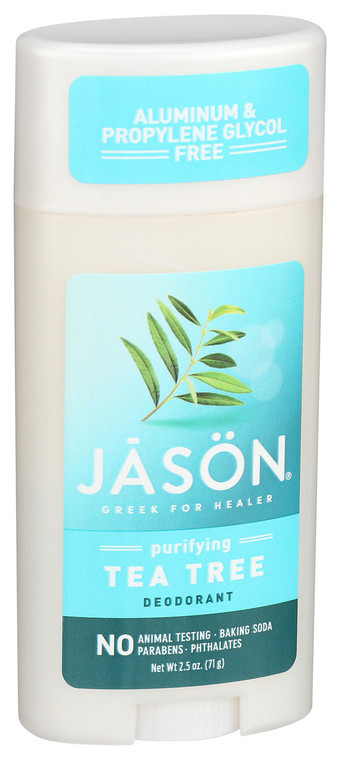 Jason Natural Products, Deodorant Stick With Purifying Tea Tree, 1 Each, 2.5 Oz
