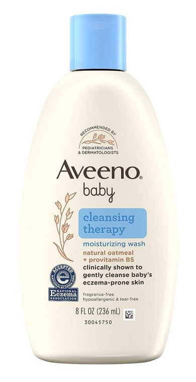 Aveeno Baby Moisturizing Wash Cleansing Therapy 8Oz