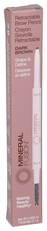 Mineral Fusion, Brow Pencil Dark Brown, 1 Each, 0.003 Oz