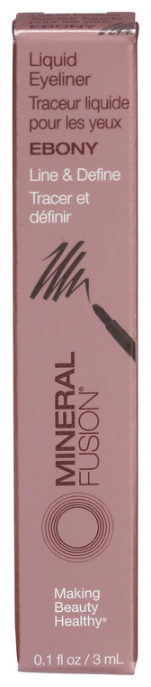 Mineral Fusion, Liquid Ebony Eyeliner, Case Of 1, 0.1 Oz