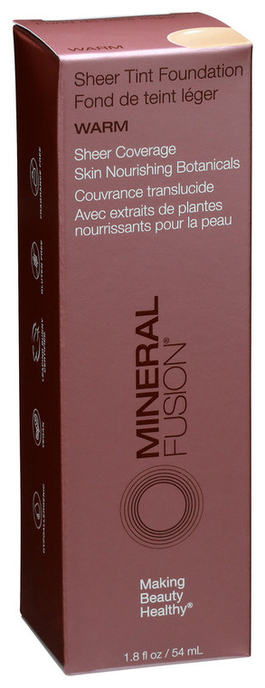 Mineral Fusion, Makeup Sheer Tint Foundation Warm, 1 Each, 1.8 Oz