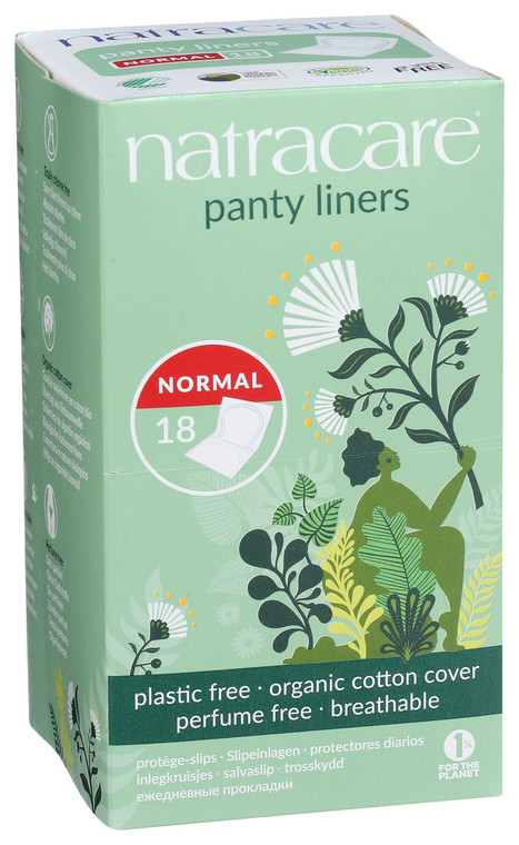Natracare, Panty Liners Normal Wrapped, 1 Each, 18 Count