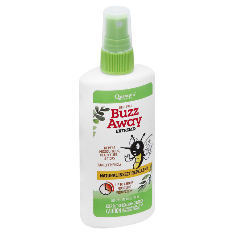 Quantum Health, Buzz Away Extreme Insect Repellent Deet Free, 1 Each, 4 Fl Oz