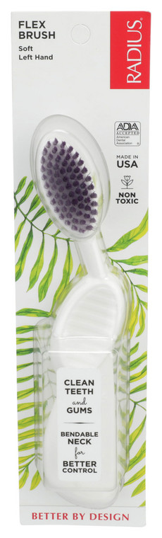 Radius, Scuba Left Hand Toothbrush Soft, Case Of 6, 1 Ct