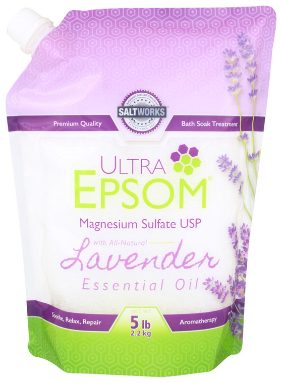 Ultra Epsom, Ultra Epsom Salt Lavender, 1 Each, 5 Lb