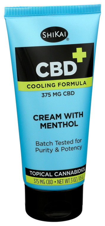 Shikai, Cream Cbd Mentholated 375mg, 1 Each, 3 Oz