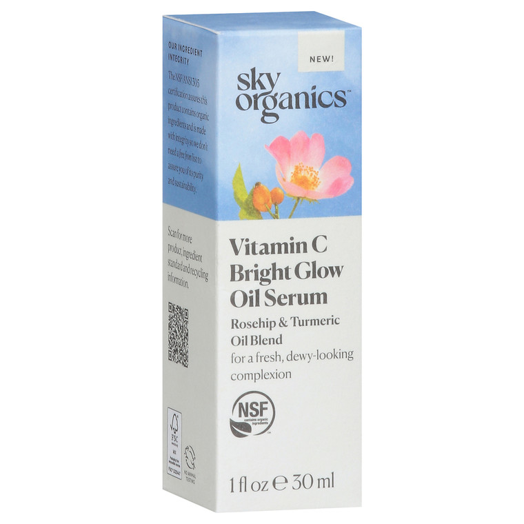 Sky Organics, Vitamin C Bright Glow Oil Serum, 1 Each, 1 Fl Oz