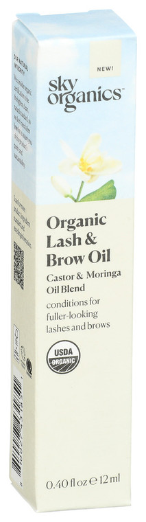 Sky Organics, Organic Lash & Brow Oil, 1 Each, 0.4 Fl Oz