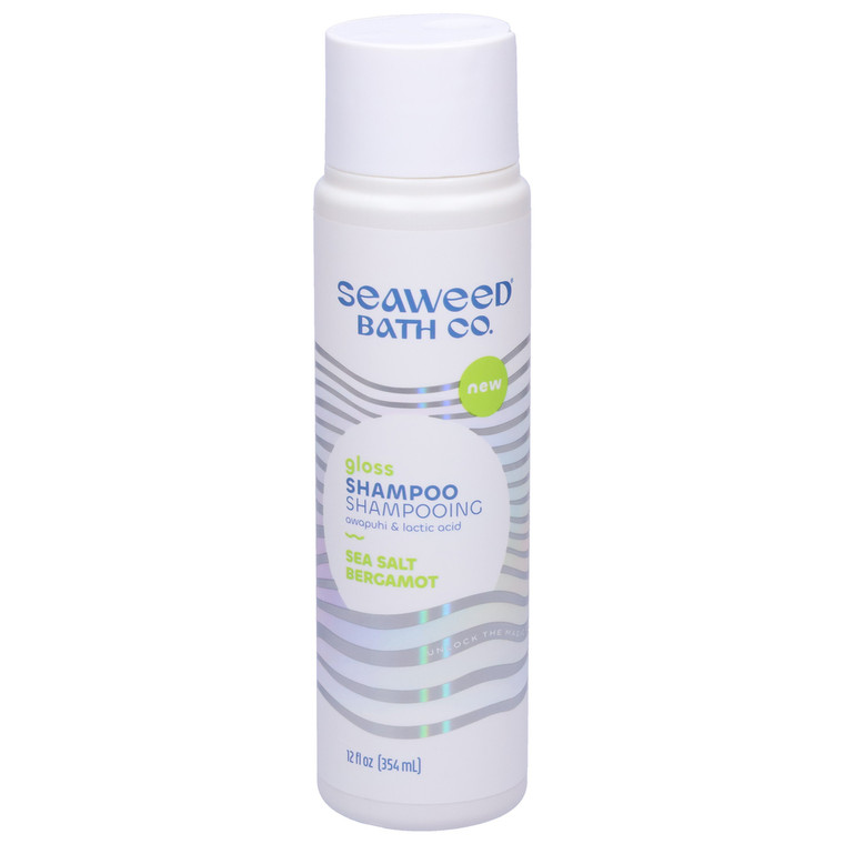 Seaweed Bath Co, Gloss Sea Salt Bergamot Shampoo, Case Of 1 , 12 Oz