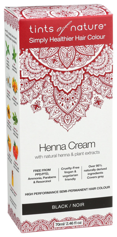 Tints Of Nature, Henna Cream Black, 1 Each, 2.46 Oz